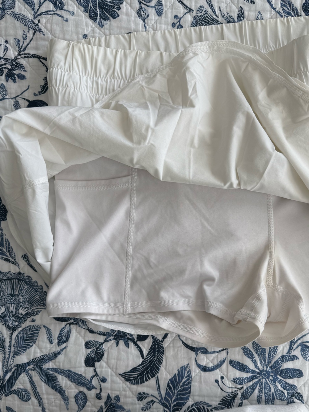 JoyLab White Elastic-Waist Ruffled Skort - Picture 2 of 5